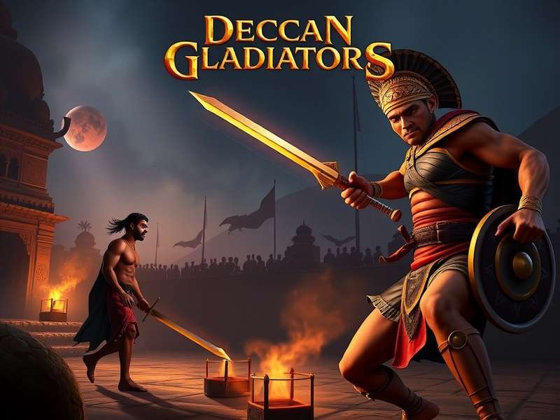 Deccan Gladiators gameplay screenshot showing character combat